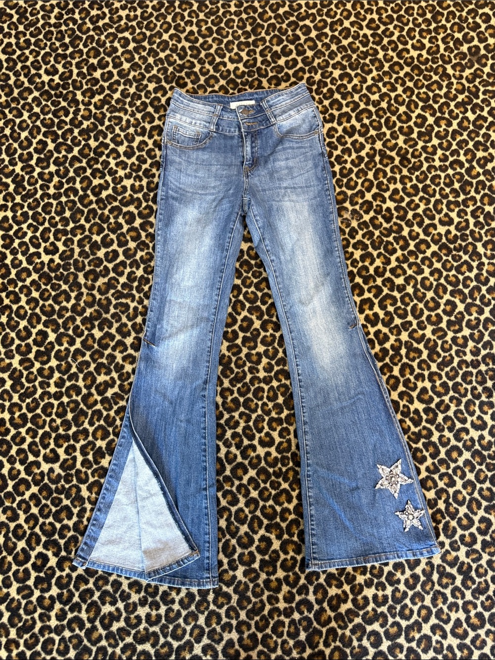 Blue Flared  Star Jeans